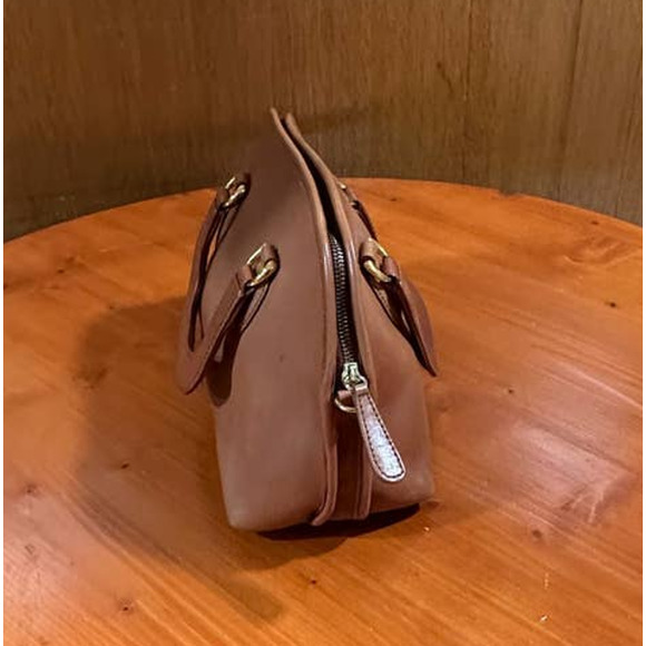 Vintage Wilsons Golden Brown Leather  Bag - Picture 3 of 11